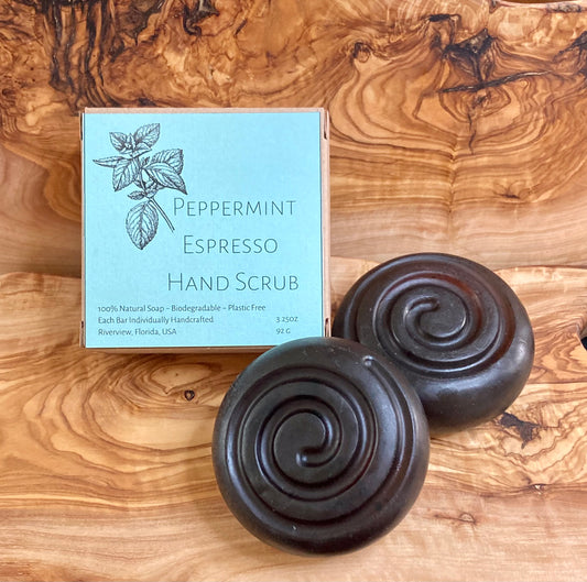 Natural Hand Scrub: Espresso & Peppermint