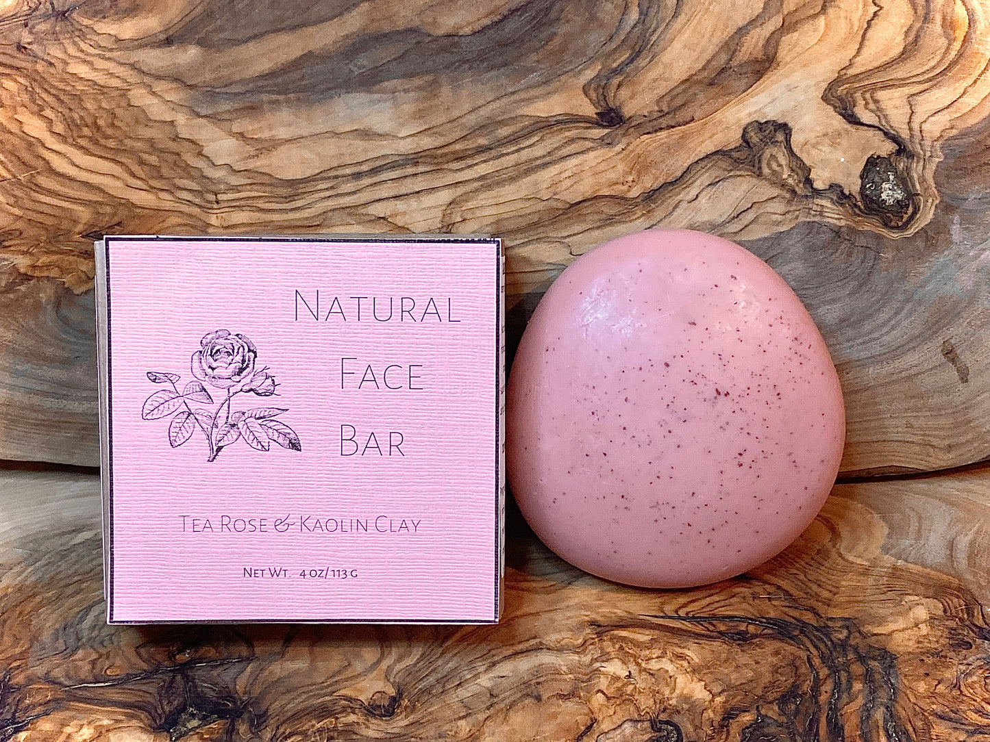 Natural Face Bar: Sandalwood Rose
