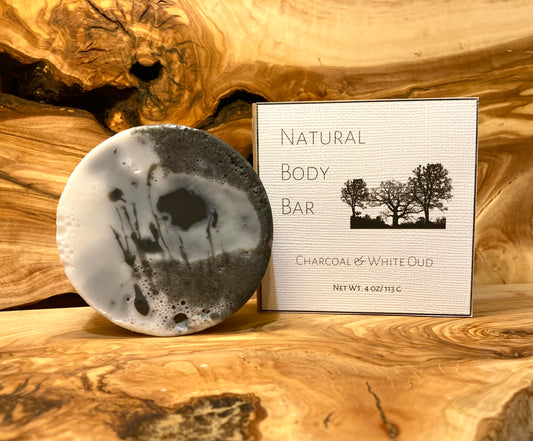 Natural Body Bar: Charcoal & White Oud