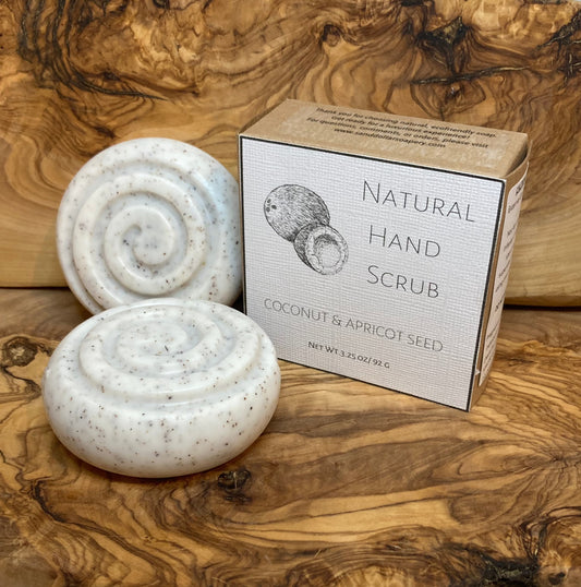 Natural Hand Scrub: Coconut and Apricot Seed